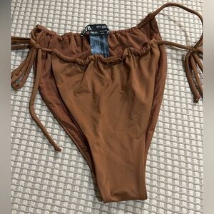 NWOT Zara Brown Bikini Bottom